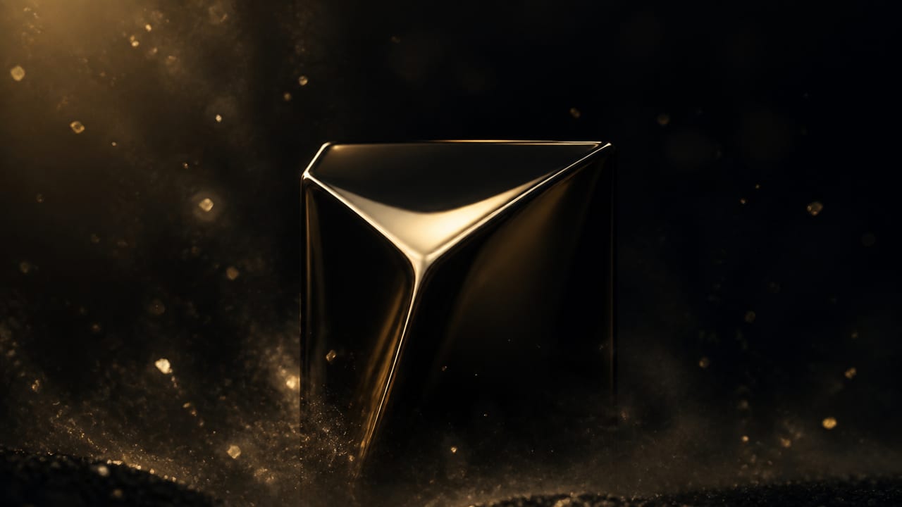 Cinematic abstract still representing AI-generated ad creative for ecommerce