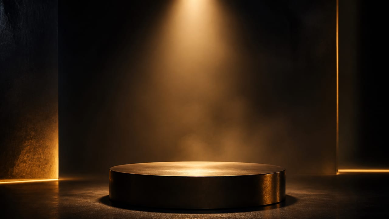 Cinematic abstract still representing AI statics on an ecommerce product page